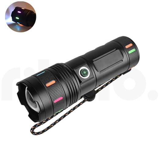 Sanford Super Bright Flashlight 40000mAh – White Laser LED Rechargeable Torch