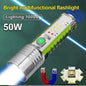 ONESUN 50W Strong Flashlight – Powerful LED Rechargeable Torch