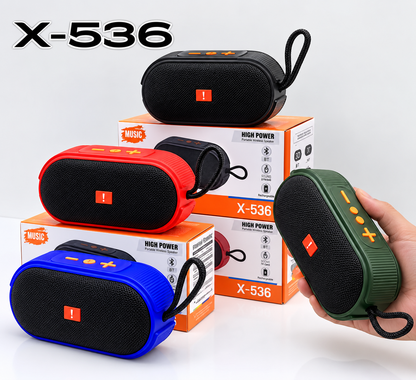 X-536 Bluetooth Speaker – 3D Sound, Extra Bass & TF Card Support | Portable Wireless Speaker